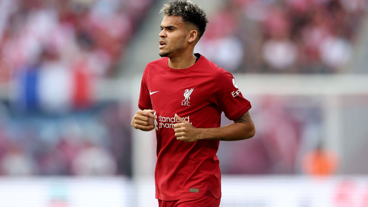 Luis Díaz en pretemporada con Liverpool