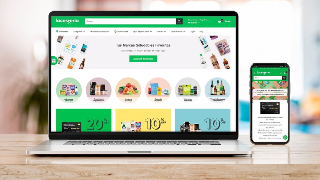 Con la membresía, los usuarios de LaCestería.co pueden ahorrar entre un 20 % y 25 % en toda la oferta de productos. Foto: LaCestería.co