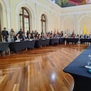 Reunión para la reforma a la salud en el Congreso.