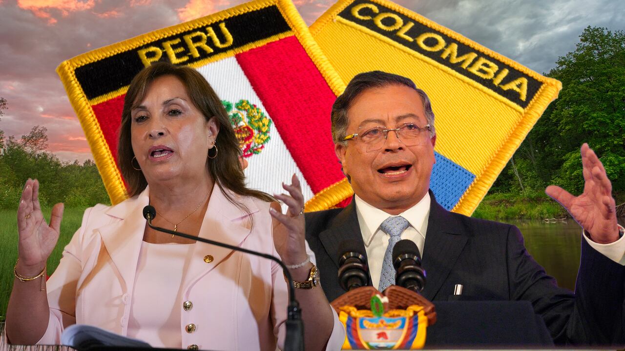 Dina Boluarte y Gustavo Petro.