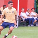 James Rodríguez en las primeras prácticas del 2024 con São Paulo