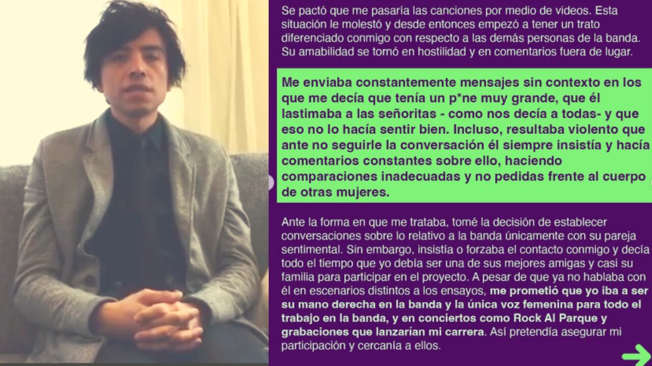 El líder de la banda musical, Johnatan Hernández es señalado de cometer abusos sexuales contra varias integrantes de la banda ‘Electric Mistakes’.