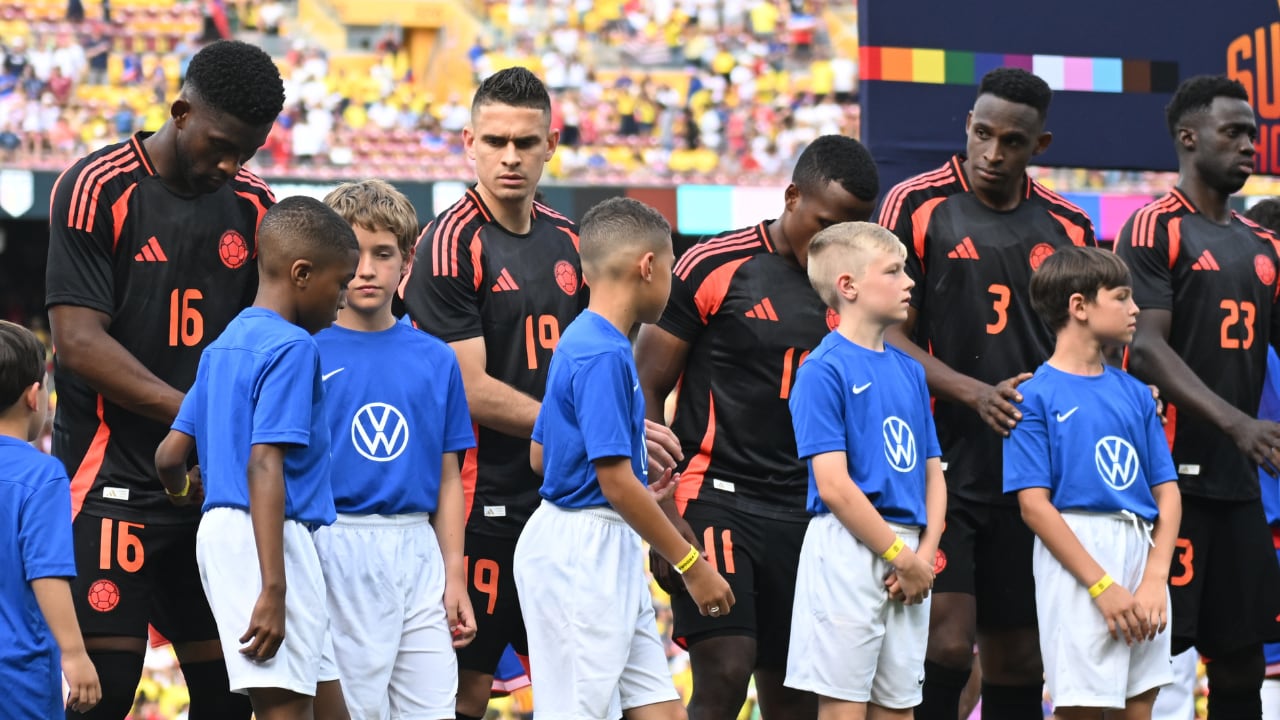 Selección Colombia con sus habituales convocados: Lerma, Borré, Arias, Lucumí y Sánchez.