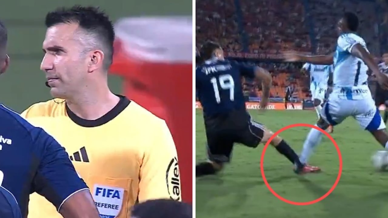 Pisotón en el Medellín vs. Millonarios solo fue castigado con amarilla. Experto se pronunció y afirmó que era roja.