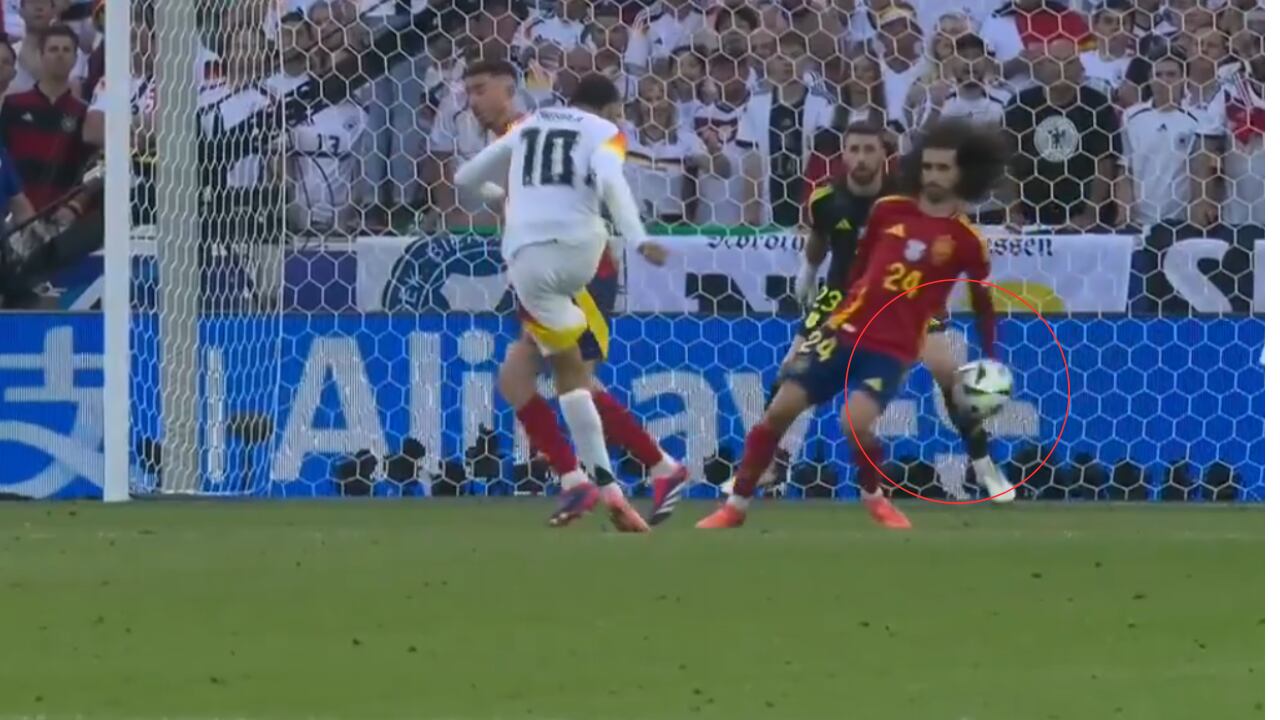 Mano en el Alemania vs. España de Eurocopa 2024