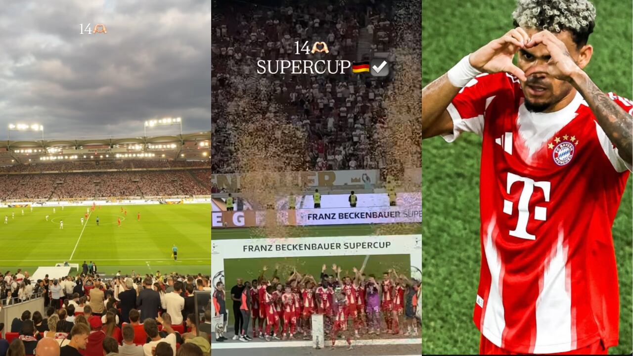 Geraldine Ponce celebró el primer triunfo de Luis Díaz con el Bayern Múnich.