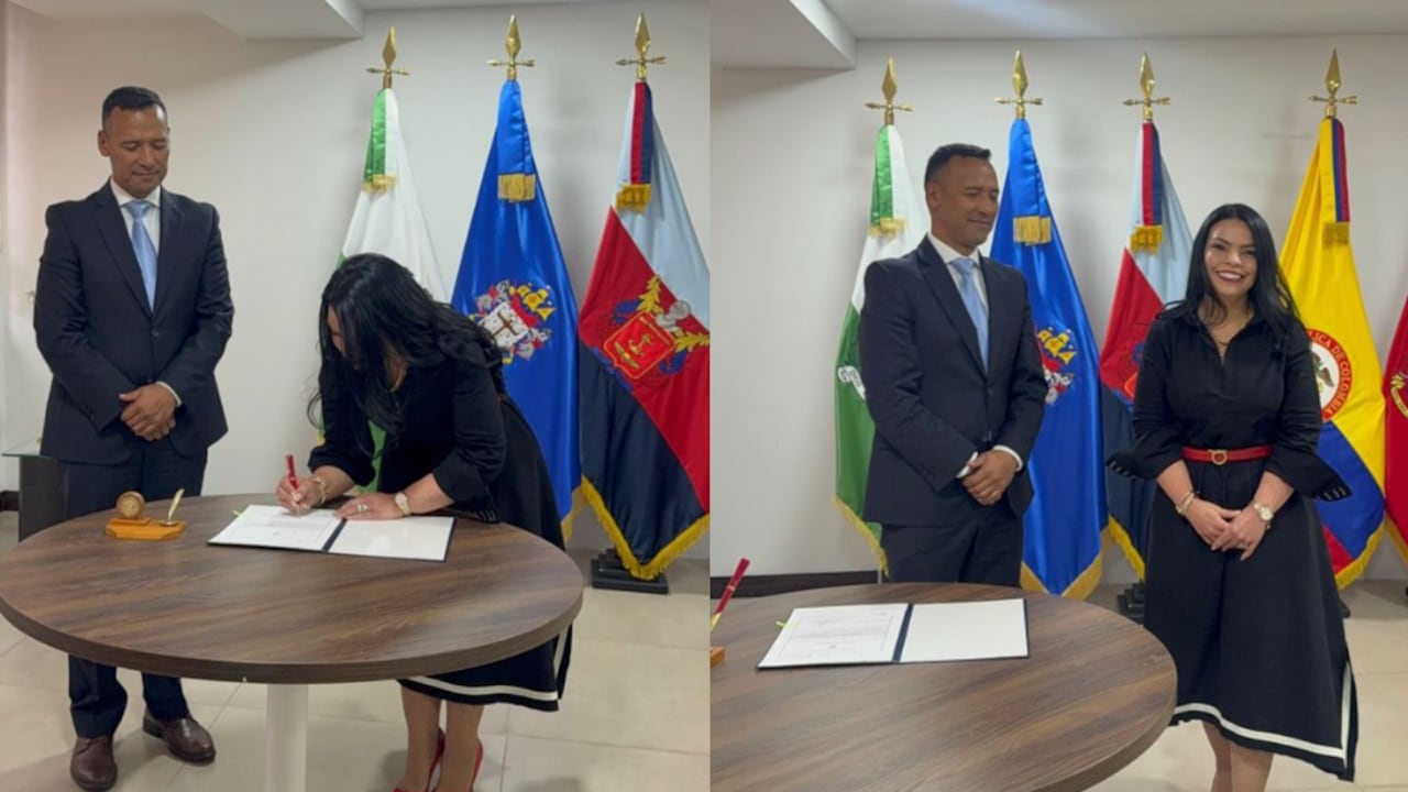 Posesión de la nueva viceministra de Defensa, Angélica Verbel.