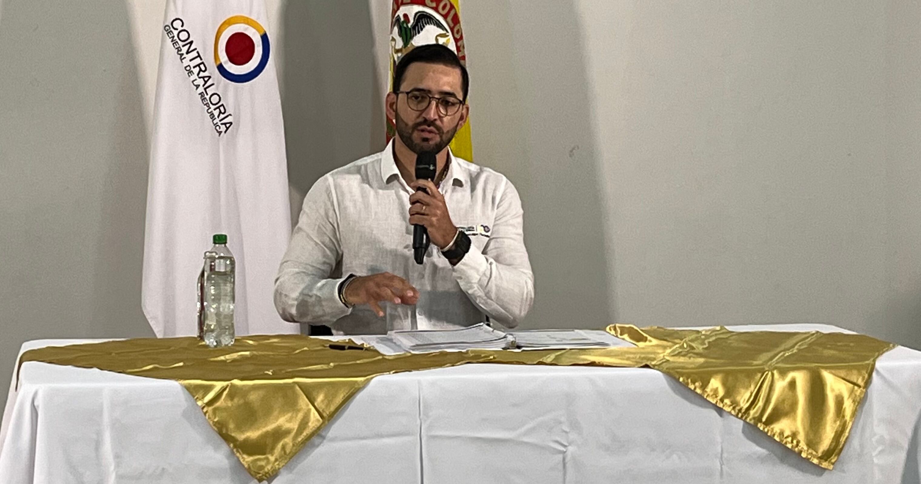 Carlos Mario Zuluaga, contralor encargado, en San José del Guaviare.