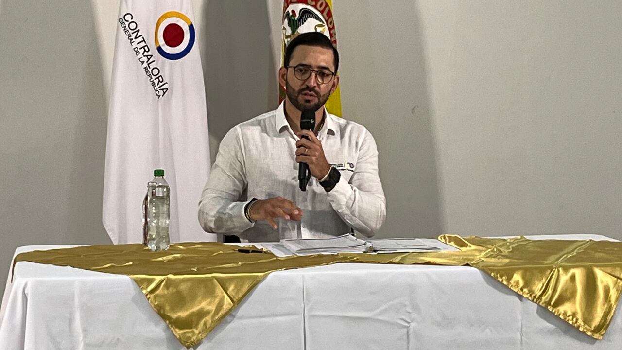 Carlos Mario Zuluaga, contralor encargado, en San José del Guaviare.