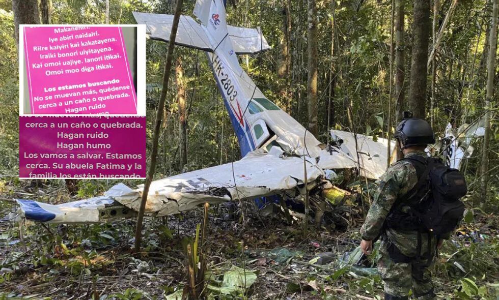 Por medio de volantes, las Fuerzas Militares le piden a los menores que les den señales que ayuden a encontrarlos.