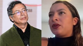 Gustavo Petro y Andrea Petro.