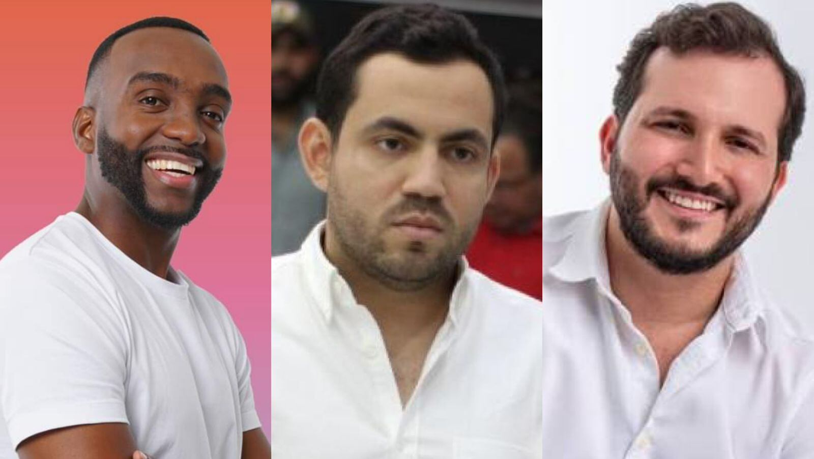 Estefanel Gutiérrez Pérez, Welfran Mendoza Torres y Samir Radi Chemas de Cambio Radical.