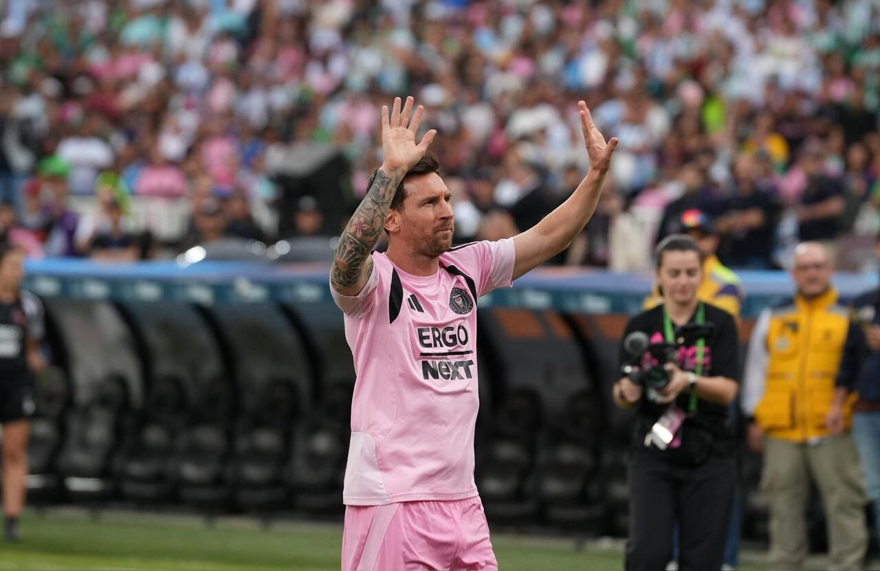 Lionel Messi en el Amistoso Atlético Nacional vs. Inter de MIami.