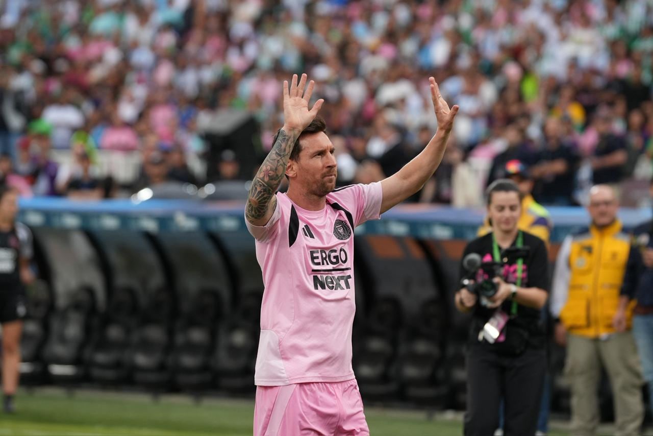 Lionel Messi en el Amistoso Atlético Nacional vs. Inter de MIami.