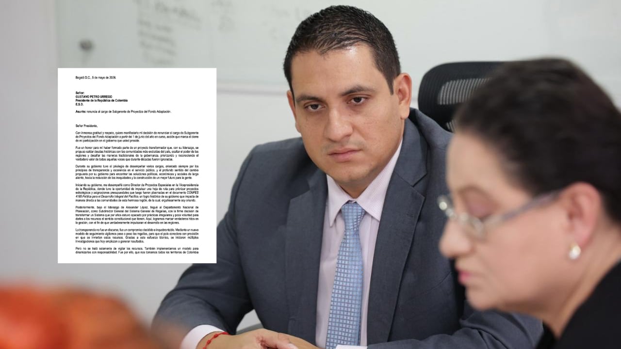 Jhonattan Duque, subgerente de Proyectos del Fondo de Adaptación, renunció a su cargo.