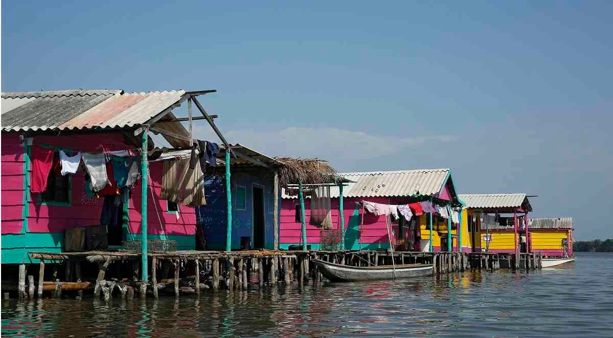 Buenavista es uno de los pueblos palafitos de la Ciénaga Grande de Santa Marta. Foto: Guillermo Torres
