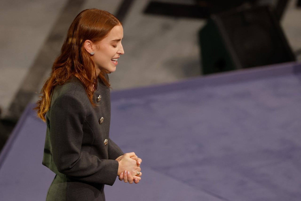 Ana Corina Sosa Machado leyó en Oslo el discurso del Nobel de la Paz escrito por su madre, María Corina Machado.