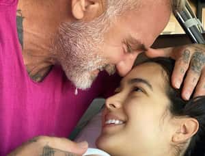 Gianluca Vacchi y Sharon Fonseca.