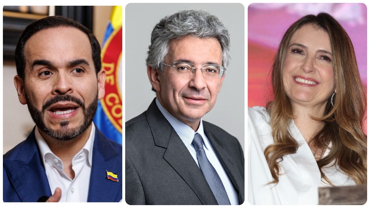 Abelardo de la Espriella, Enrique Gómez y Paloma Valencia.