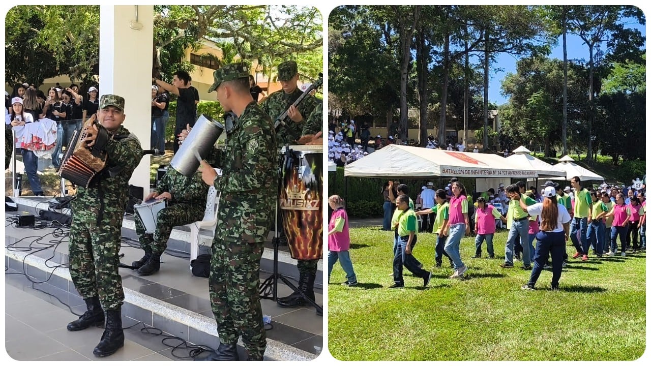 Cerca de 500 menores con condiciones diversas recibieron una sorpresa por parte del Ejército Nacional, en Bucaramanga.