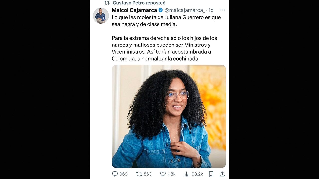 El Gobierno del presidente Gustavo Petro defendió el puesto que ocupa Juliana Guerrero en el Consejo Superior Universitario en la Universidad Popular del Cesar tras aseverar que “no se vulneró la moralidad administrativa”.