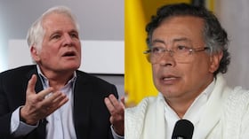 Miguel Uribe Londoño y Gustavo Petro.