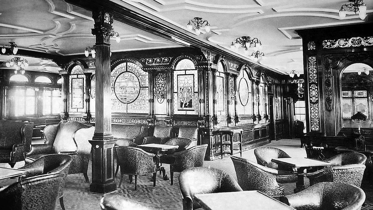 La fotografía del restaurante del Titanic en 1912