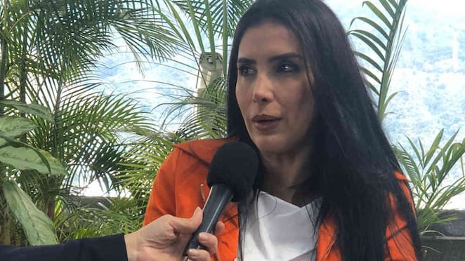 Aida Merlano, excongresista, en su lugar de reclusión en Caracas (Venezuela)