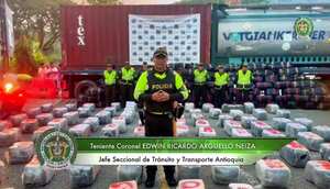 Incautan cinco toneladas de marihuana en las carreteras de Antioquia