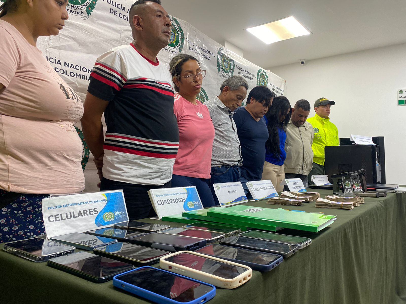 Capturados por el millonario robo en Transbank, en Barranquilla.