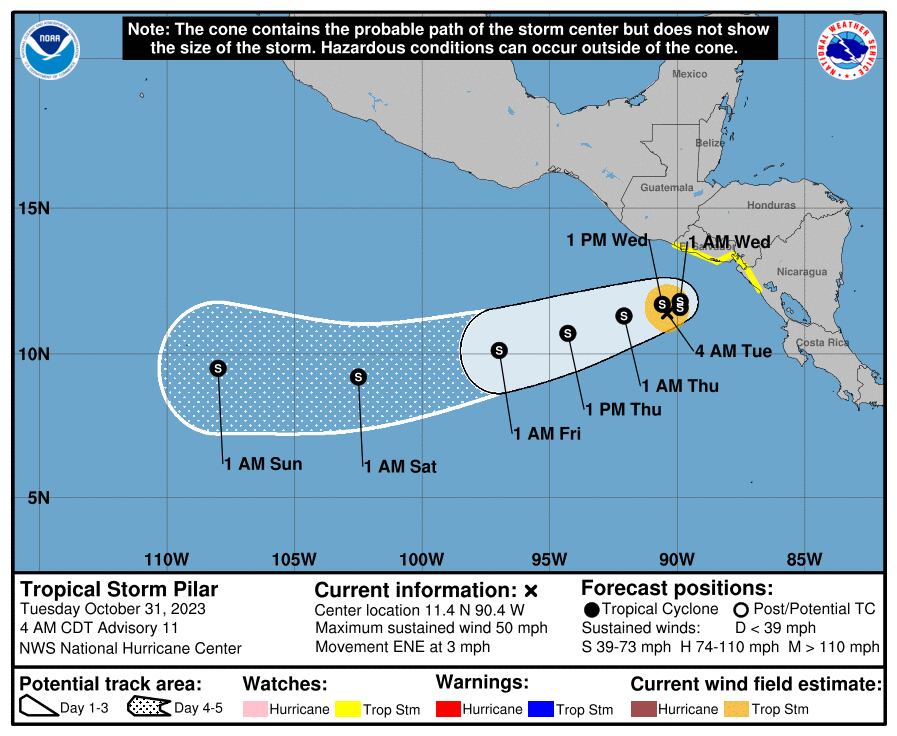 Con 523.000 km2 y 50 millones de habitantes, Centroamérica es muy vulnerable a los fenómenos meteorológicos.