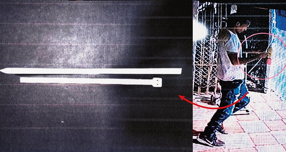   En este video se ve cuando alias Mane compra el zuncho con el que horas más tarde acabó con la vida de Rosa, hermana melliza de su actual pareja, quien también había sido su pareja. La mató por celos.