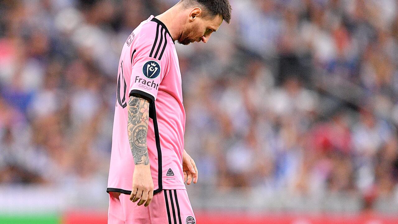 Leo Messi reacciona a la derrota contra Monterrey en México