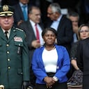 Mayor general Helder Fernan Giraldo Bonilla comandante de las Fuerzas Militares Vicepresidenta Francia Márquez, Presidente Gustavo Petro