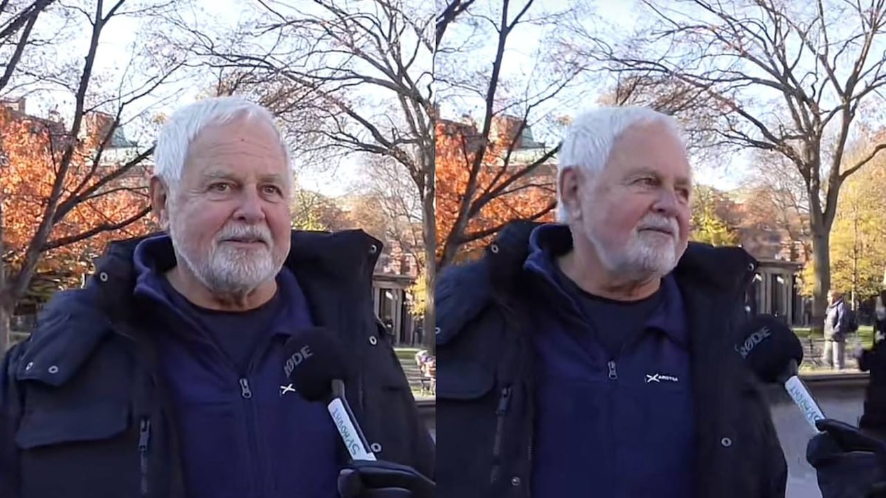 El hombre reflexionó sobre la vida en un sentido mensaje