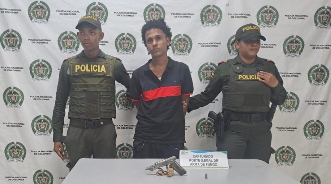 Hombre capturado por la Policía de Bolívar.
