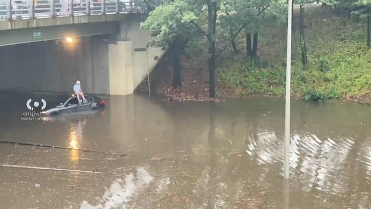 Se registraron fuertes lluvias en Nueva York este jueves 31 de julio.