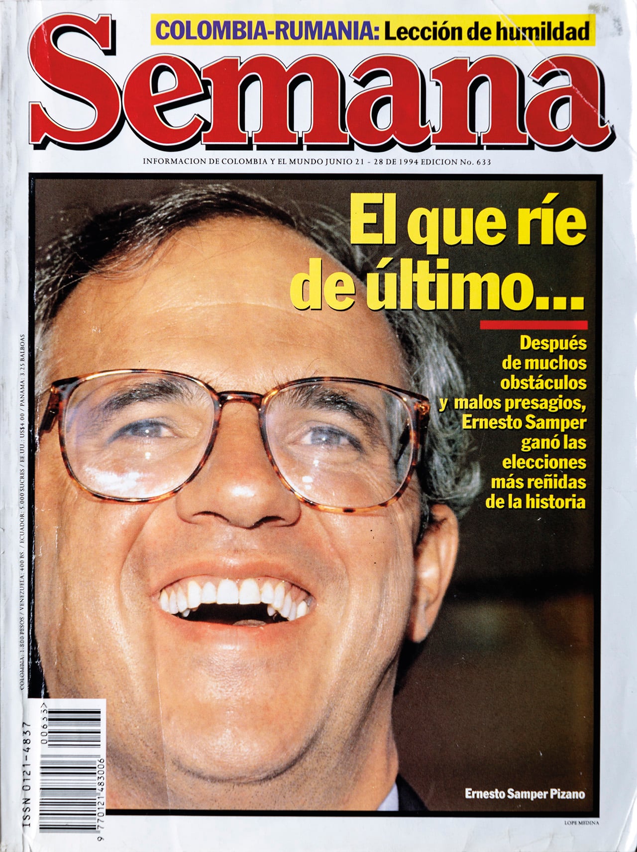 Portada de SEMANA del 21 - 28 de junio de 1994.
