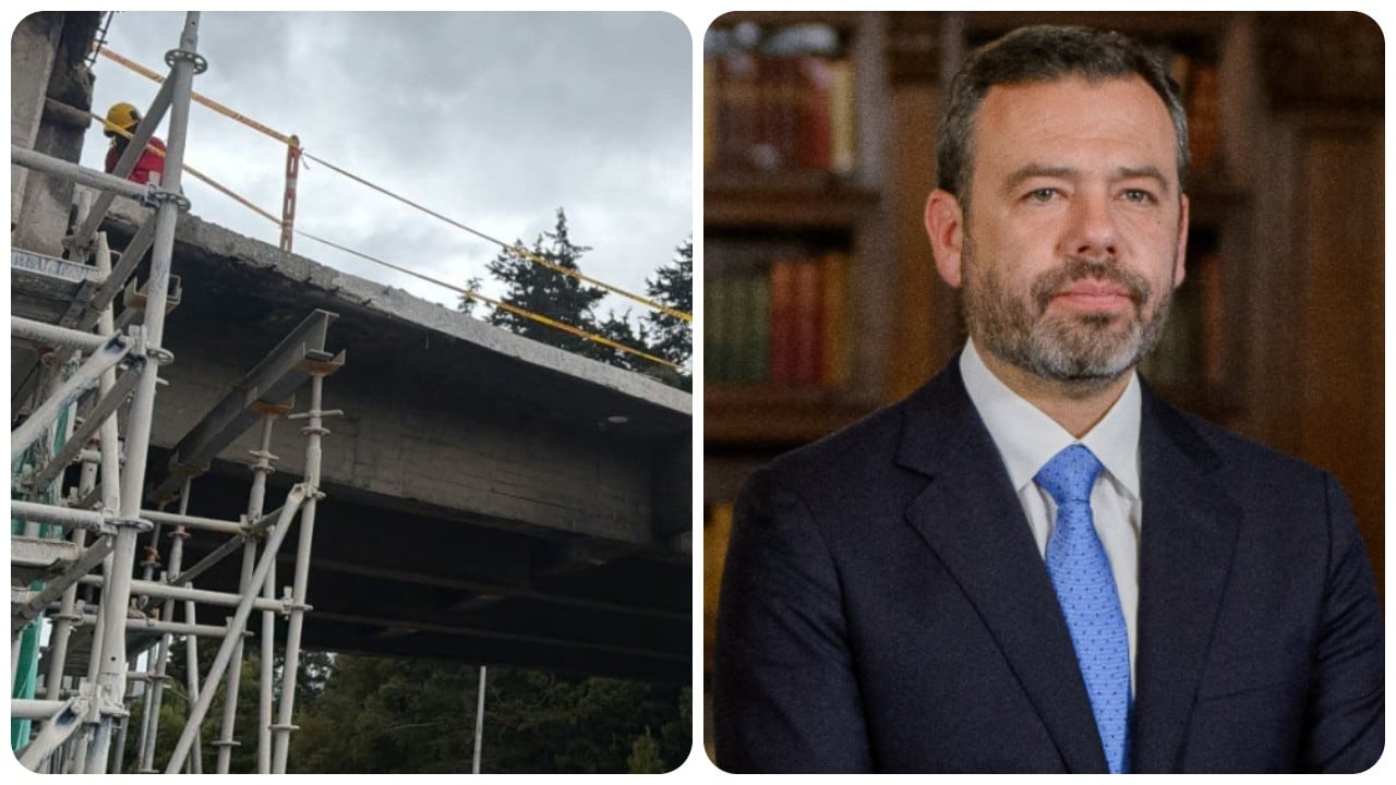 Las fuertes lluvias registradas en Bogotá han obligado a suspender temporalmente las labores de desmonte del puente de la carrera Séptima con calle 100 para garantizar la seguridad de los trabajadores y actores viales.