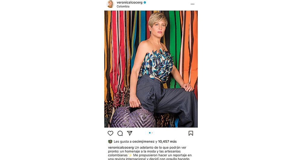 Para Verónica Alcocer, la moda es la expresión ideal a fin de reivindicar la colombianidad.