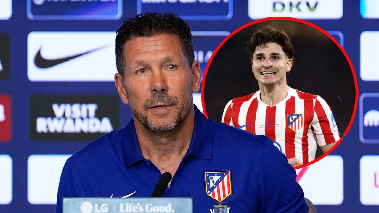 Diego Simeone habló en conferencia de prensa sobre el caso de Julián Álvarez.