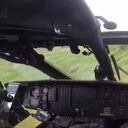 Momento exacto de ataque a disparos a helicóptero del Ejército en Cauca.