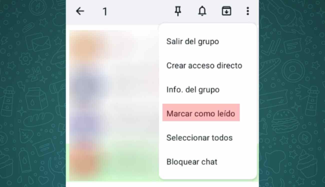 WhatsApp tiene una función para marcar como leído un chat