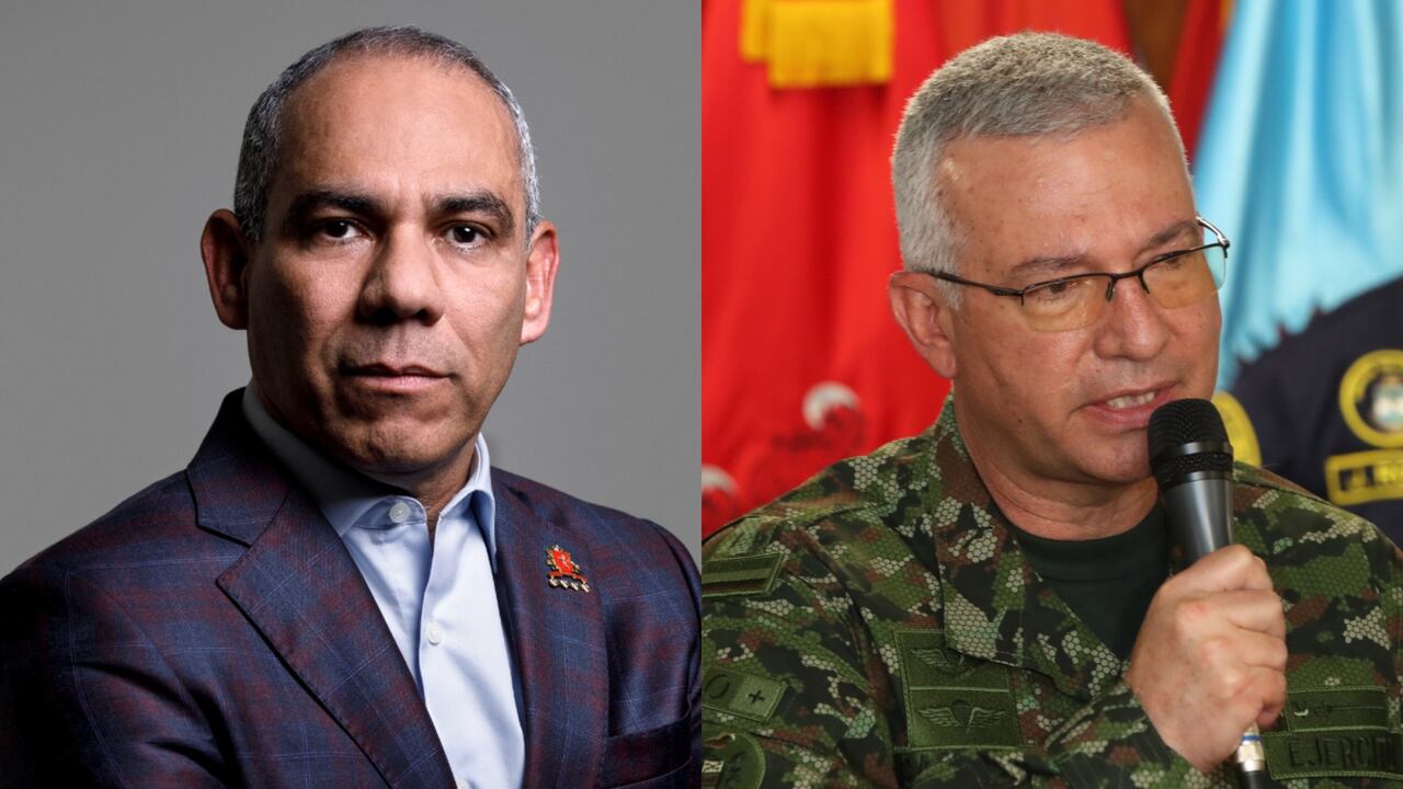 General (r) Eduardo Zapateiro y Emilio Cardozo, comandante del Ejército.