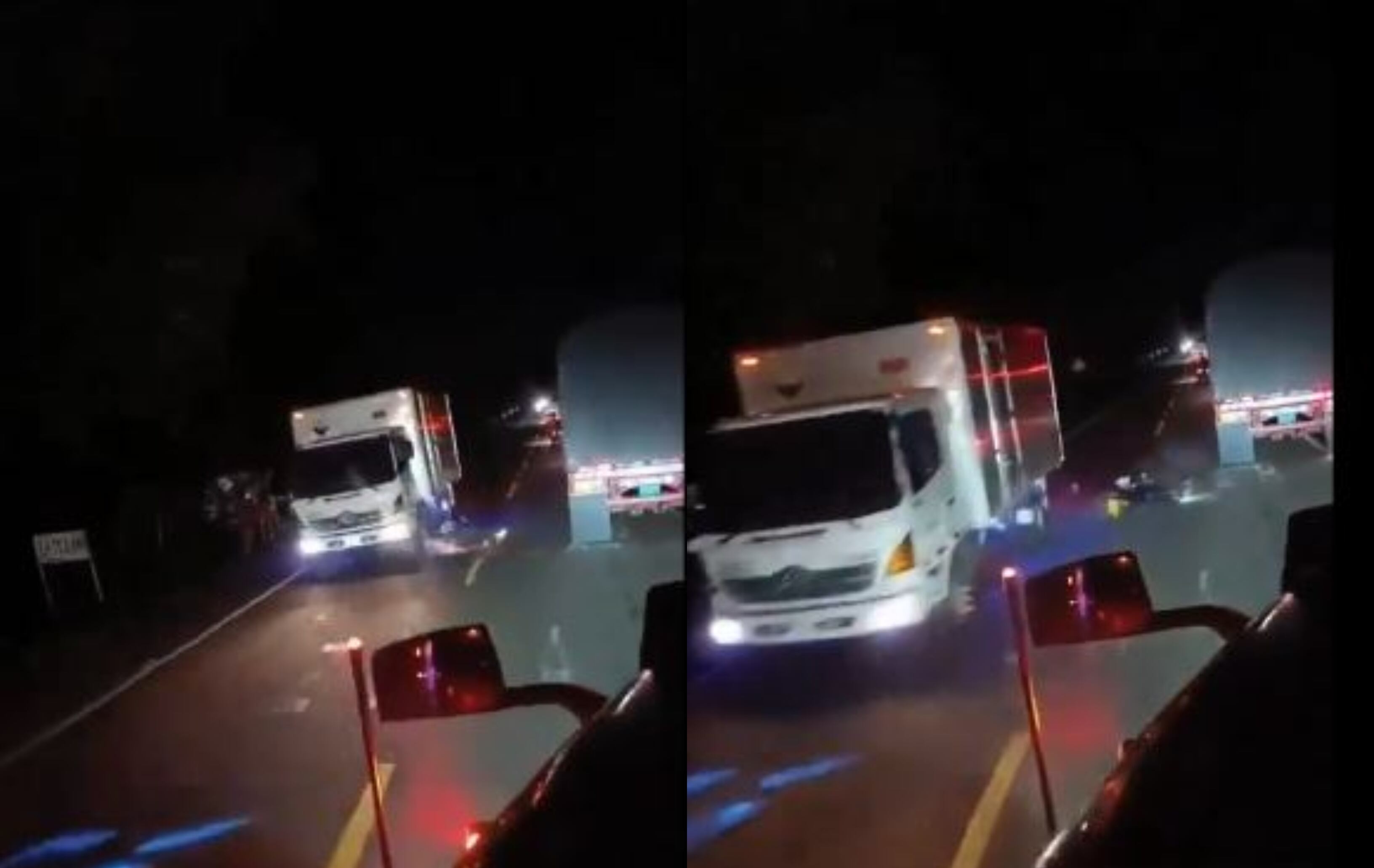 Al parecer, el conductor de la turbo no se percató de la presencia del motociclista, quien momentos antes se había caído.