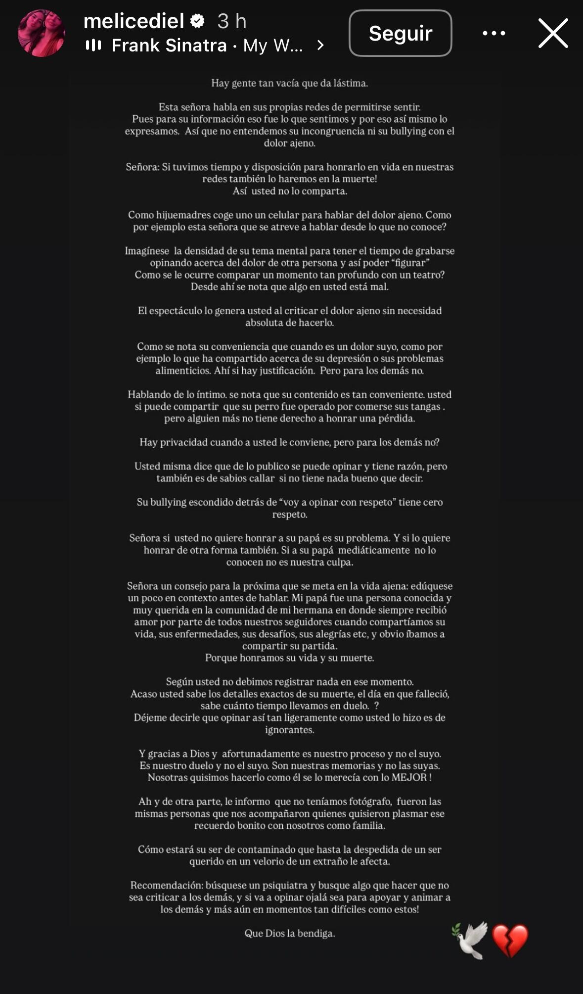 Hermana de Jessica Cediel respondió a las críticas de Tuti Vargas.