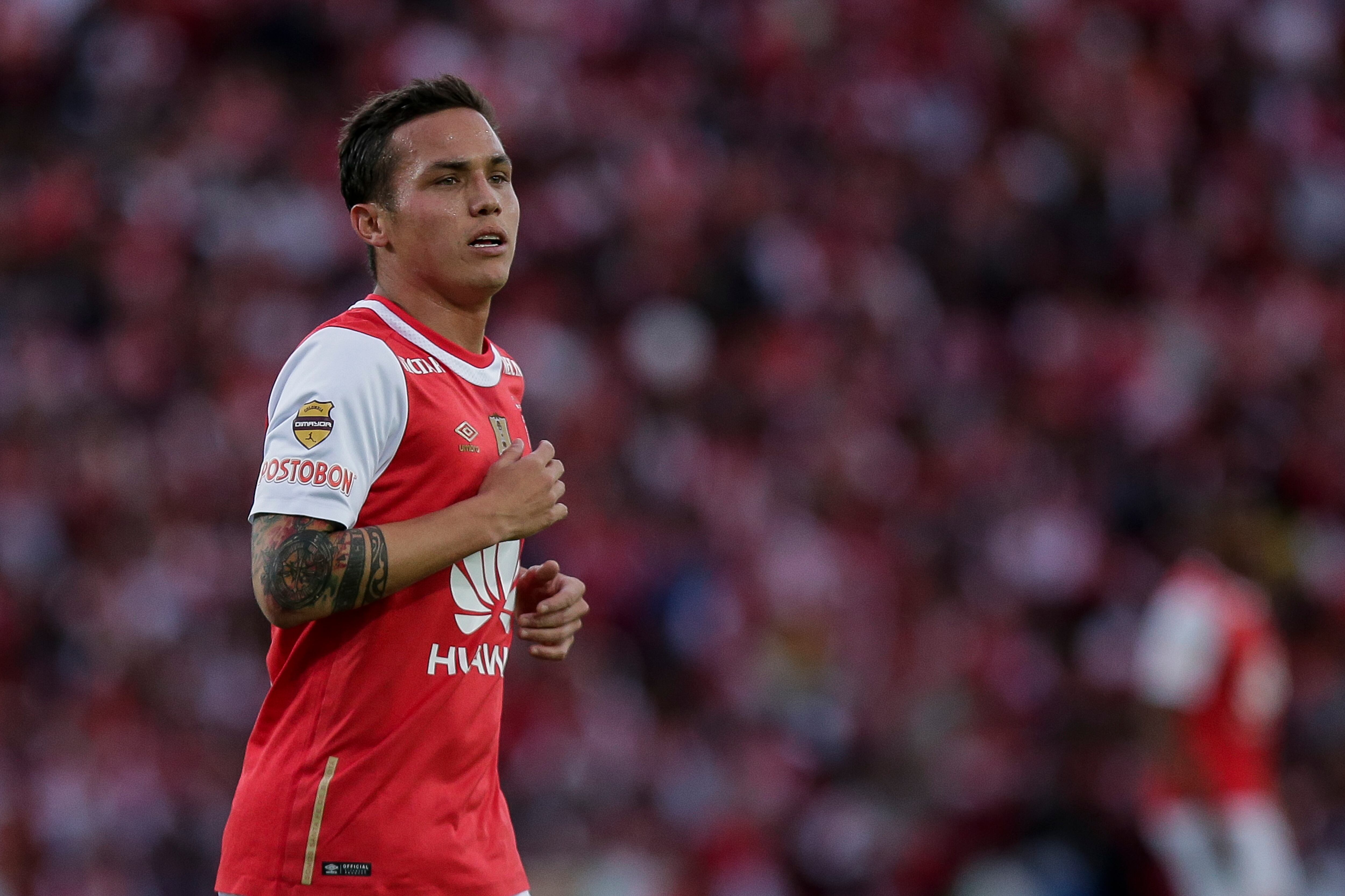 Bogotá. 14 de Mayo de 2016. En el estadio Nemesio Camacho El Campín Independiente Santa Fe venció 4 - 0  a Fortaleza F.C. en la fecha 17 de la Liga Águila I 2016. En la foto: Luis Manuel Seijas. (Colprensa - Mauricio Alvarado)