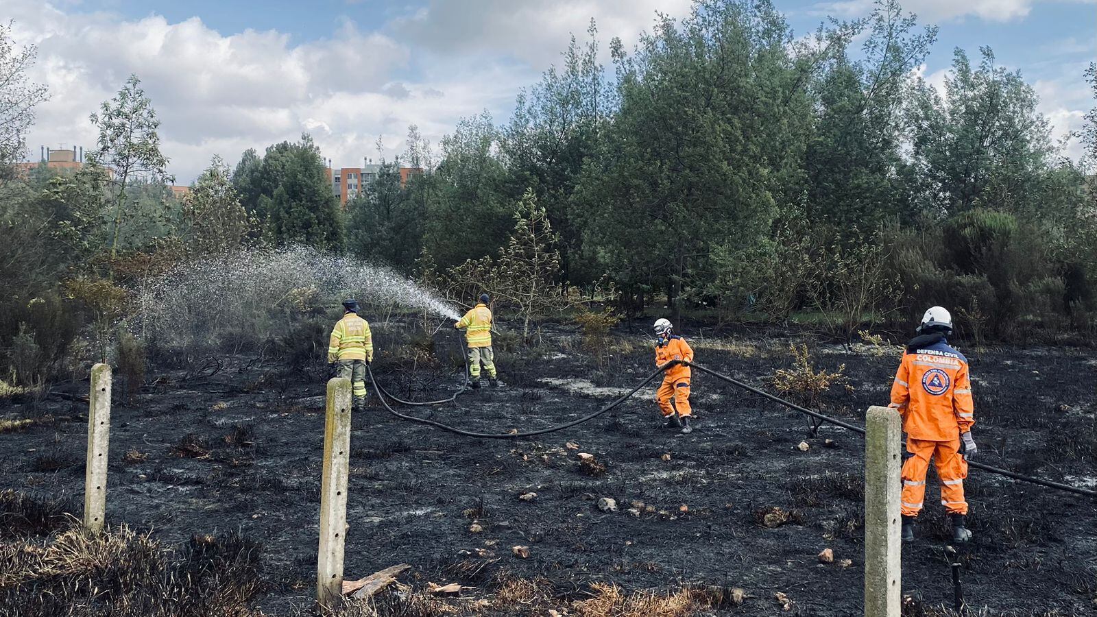 Incendio en el Humedal Jaboque