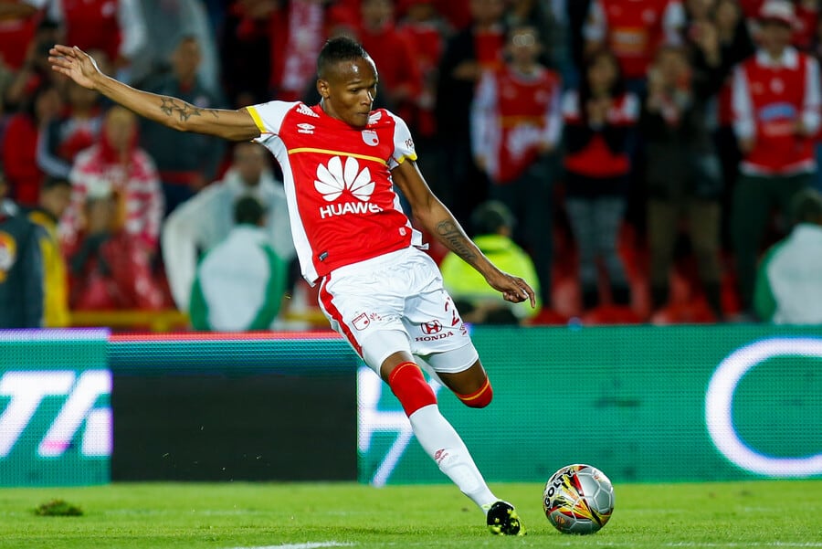 Julián Quiñones con Independiente Santa Fe en 2015.