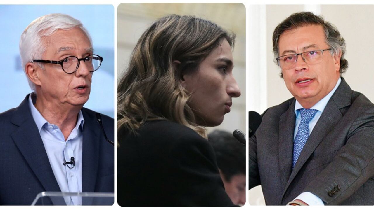 Jorge Enrique Robledo, Laura Samper y Gustavo Petro.